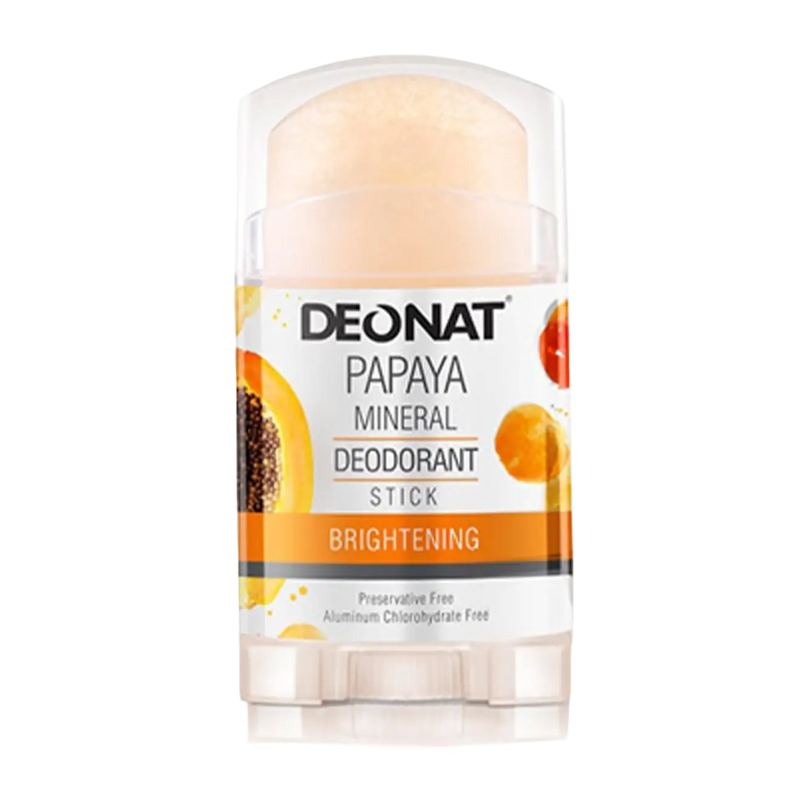 DEONAT PAPAYA MINERAL DEODORANT STICK ДЕЗОДОРАНТ КРИСТАЛЛ С ЭСТРАКТОМ ПАПАЙИ
